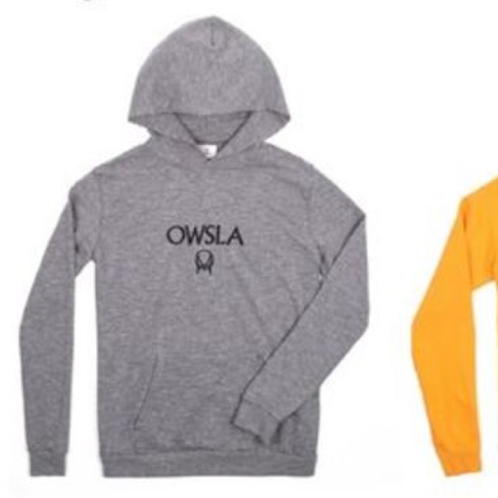 OWSLA Gray Lightweight Hoodie - Mock Twist